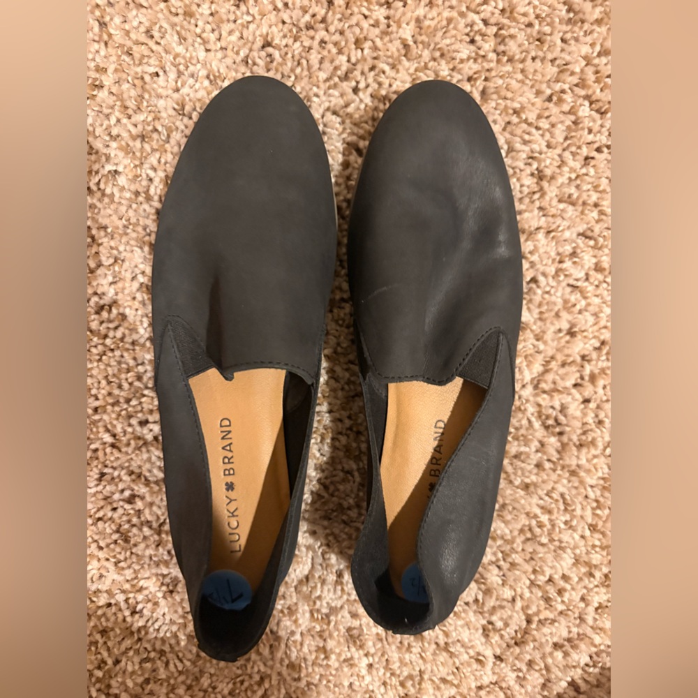 Lucky Brand Dark Gray Loafers